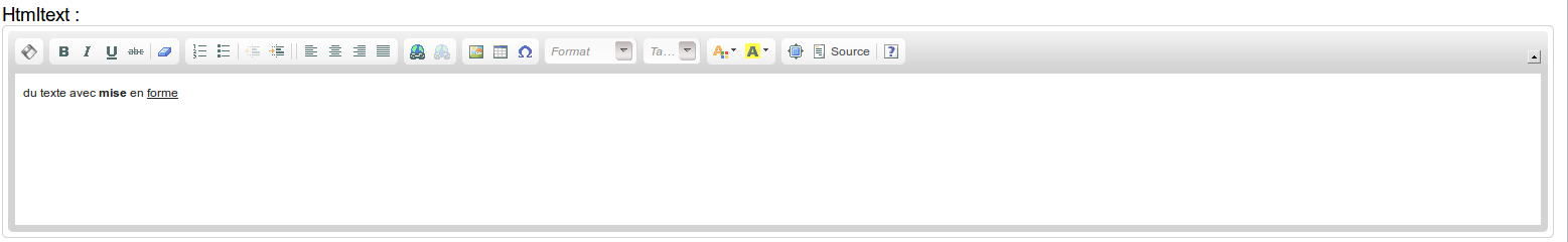 htmltext - Modification html