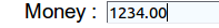money - Modification html