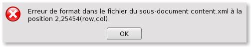 Erreur de structure