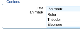Frame d'un document du zoo