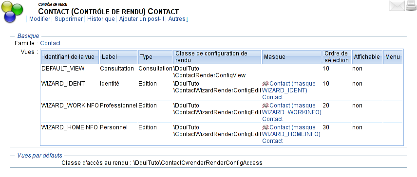 Contrôle de rendu