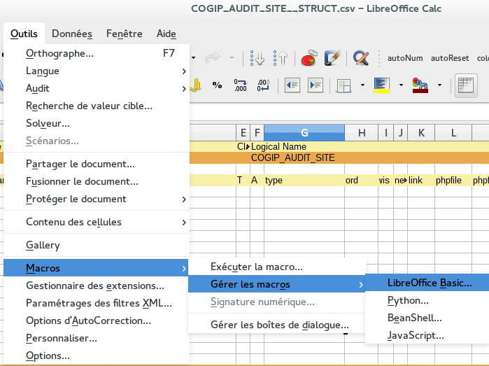 Ajout d'un script