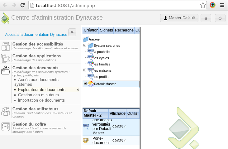 Explorateur de document