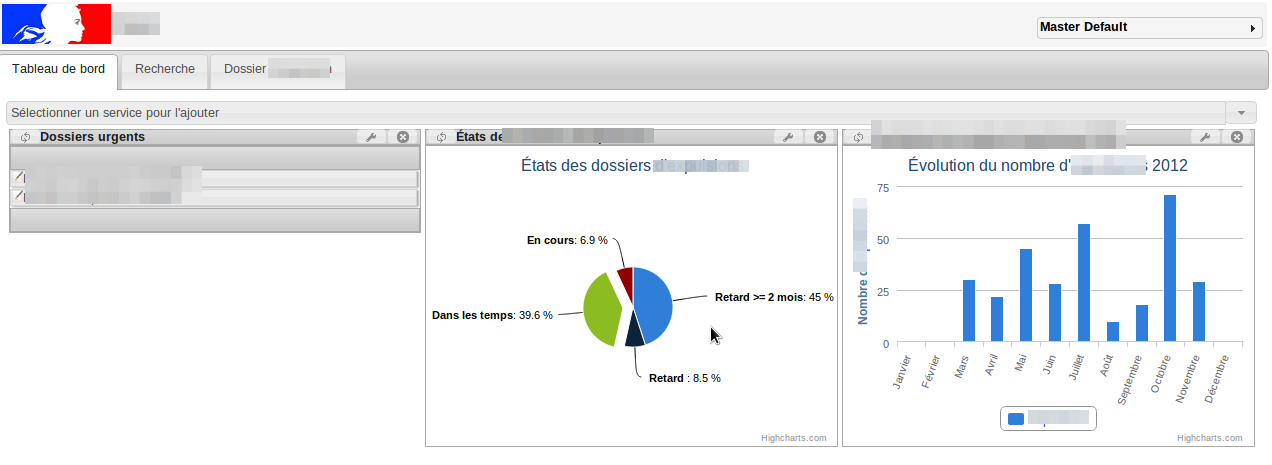 Un exemple de portail réalisé avec ce module