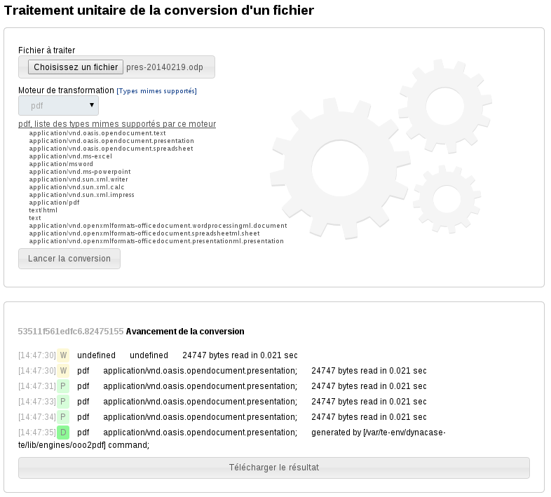 Conversion d'un fichier