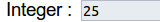 integer - Modification html